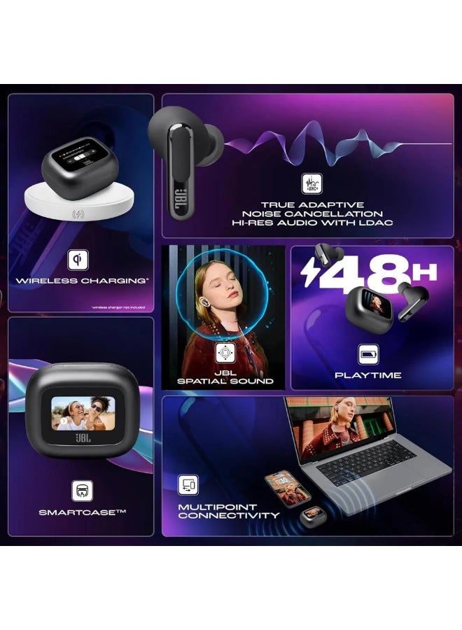 جي بي إل سماعات JBL Live Beam 3 | سماعات أذن لاسلكية حقيقية مانعة للضوضاء - أسود - Image 5